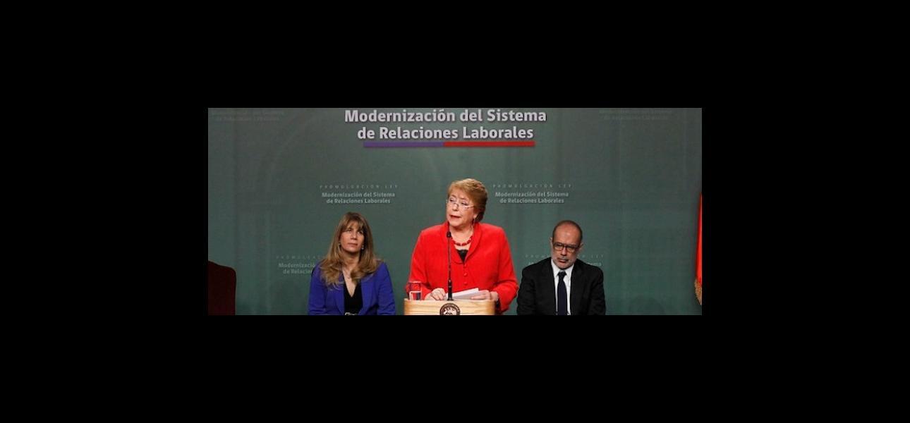 Presidenta Bachelet promulga Reforma Laboral.